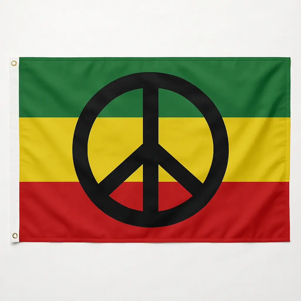 Drapeau Rasta Peace