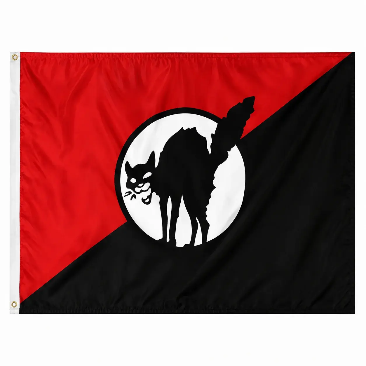 Drapeau Anarchiste Chat Noir