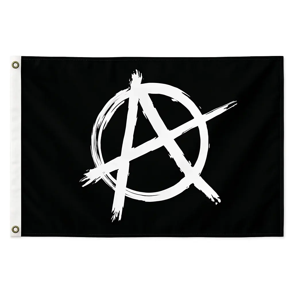 Drapeau Anarchiste (variante rouge et noir)
