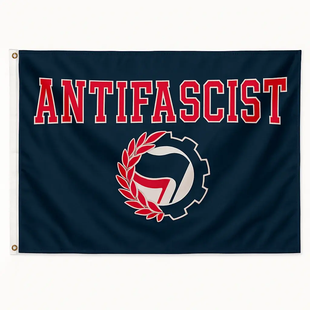 Drapeau Antifasciste (variante étoile)