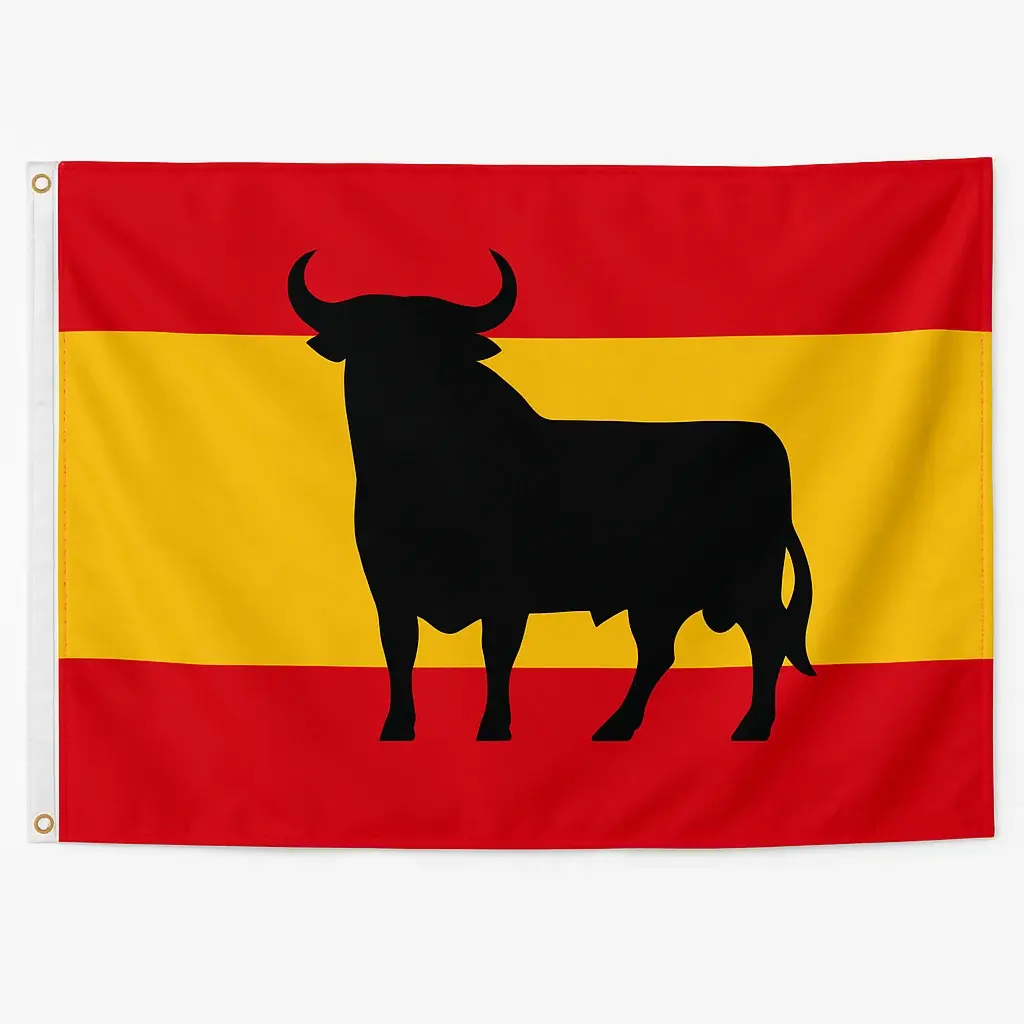 Drapeau Espagne Taureau