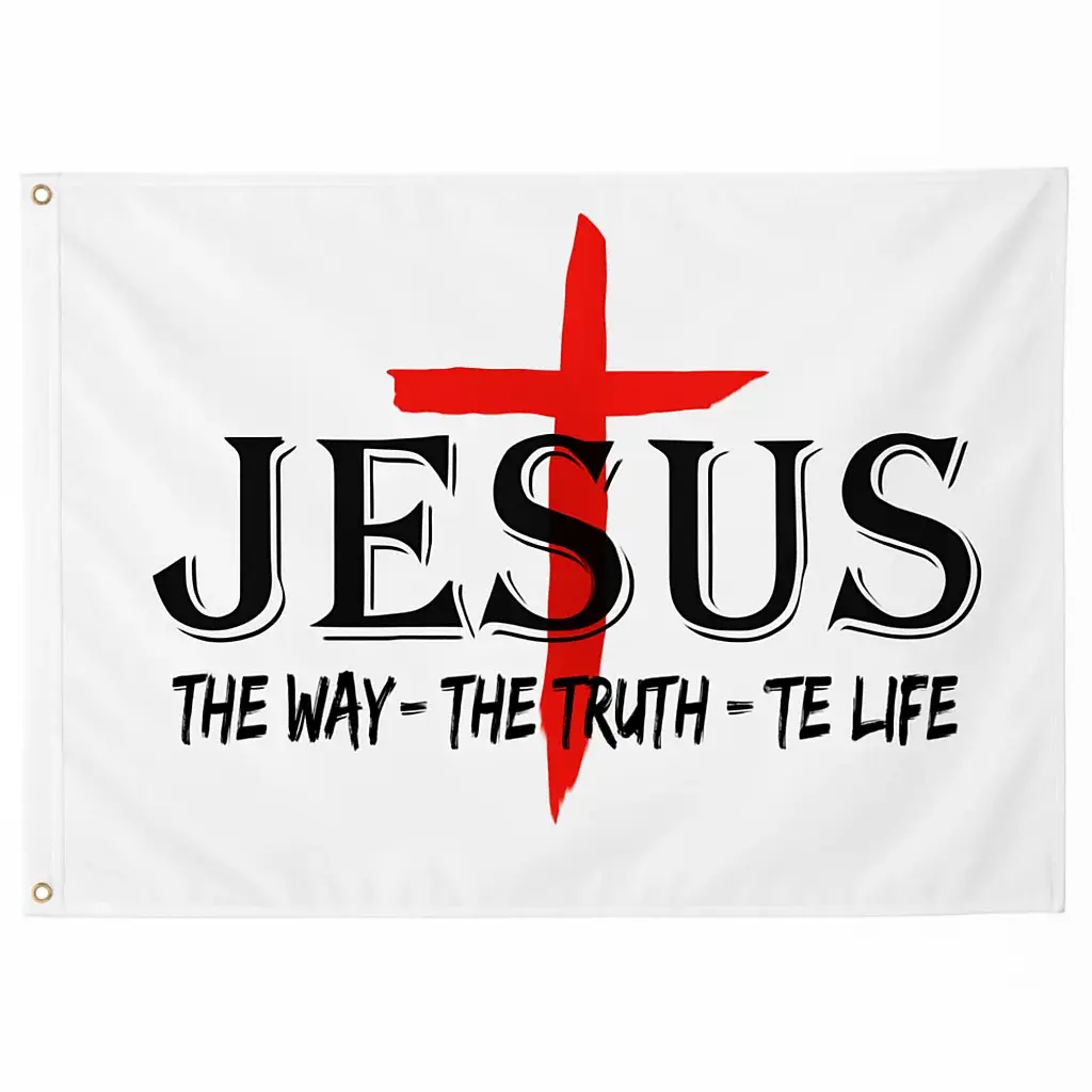 Drapeau "Jesus, the Way, the Truth"
