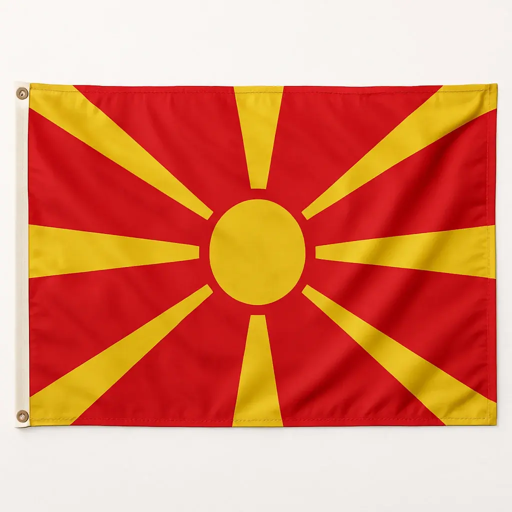 Drapeau Macédoine du Nord