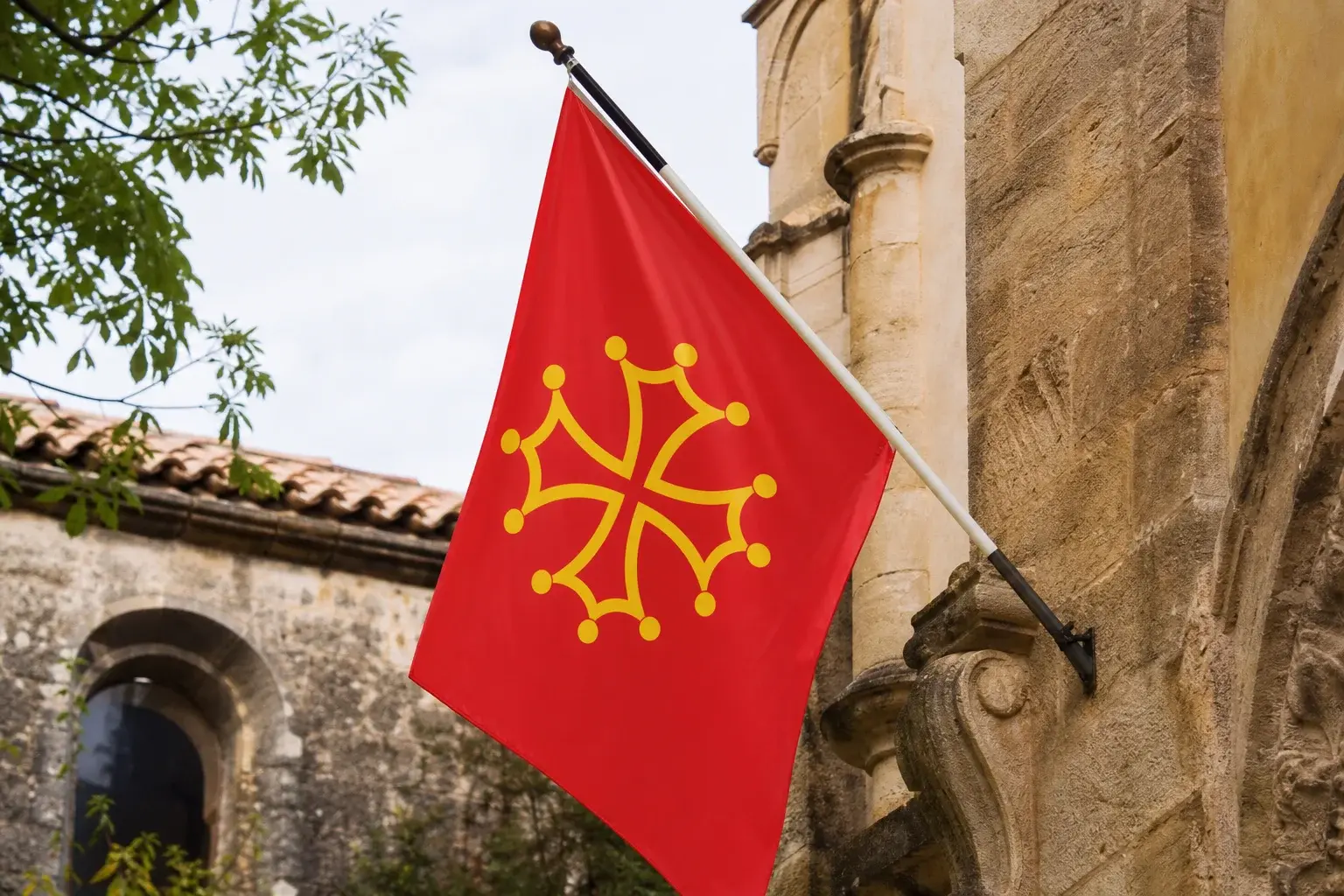 Drapeau occitan : que représente la croix occitane ?