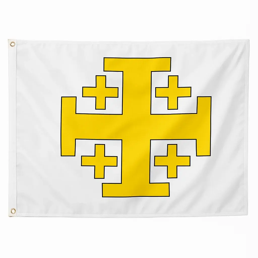 Drapeau Royaume de Jérusalem