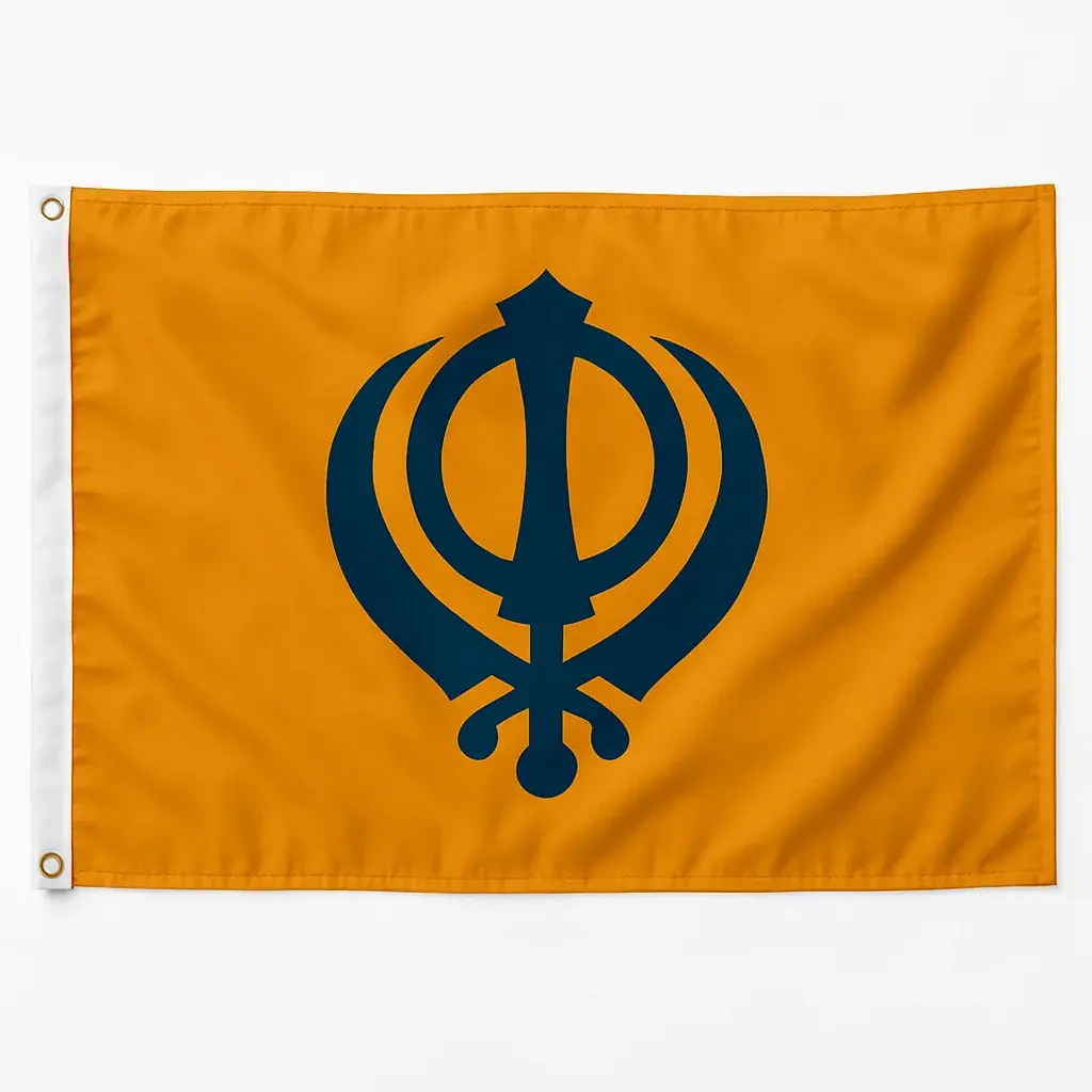 Drapeau Sikh (Nishan Sahib)