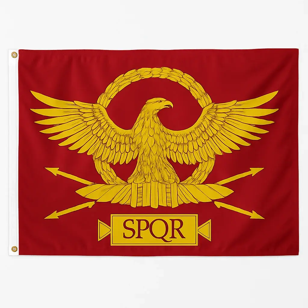 Drapeau SPQR (variante aigle impérial)