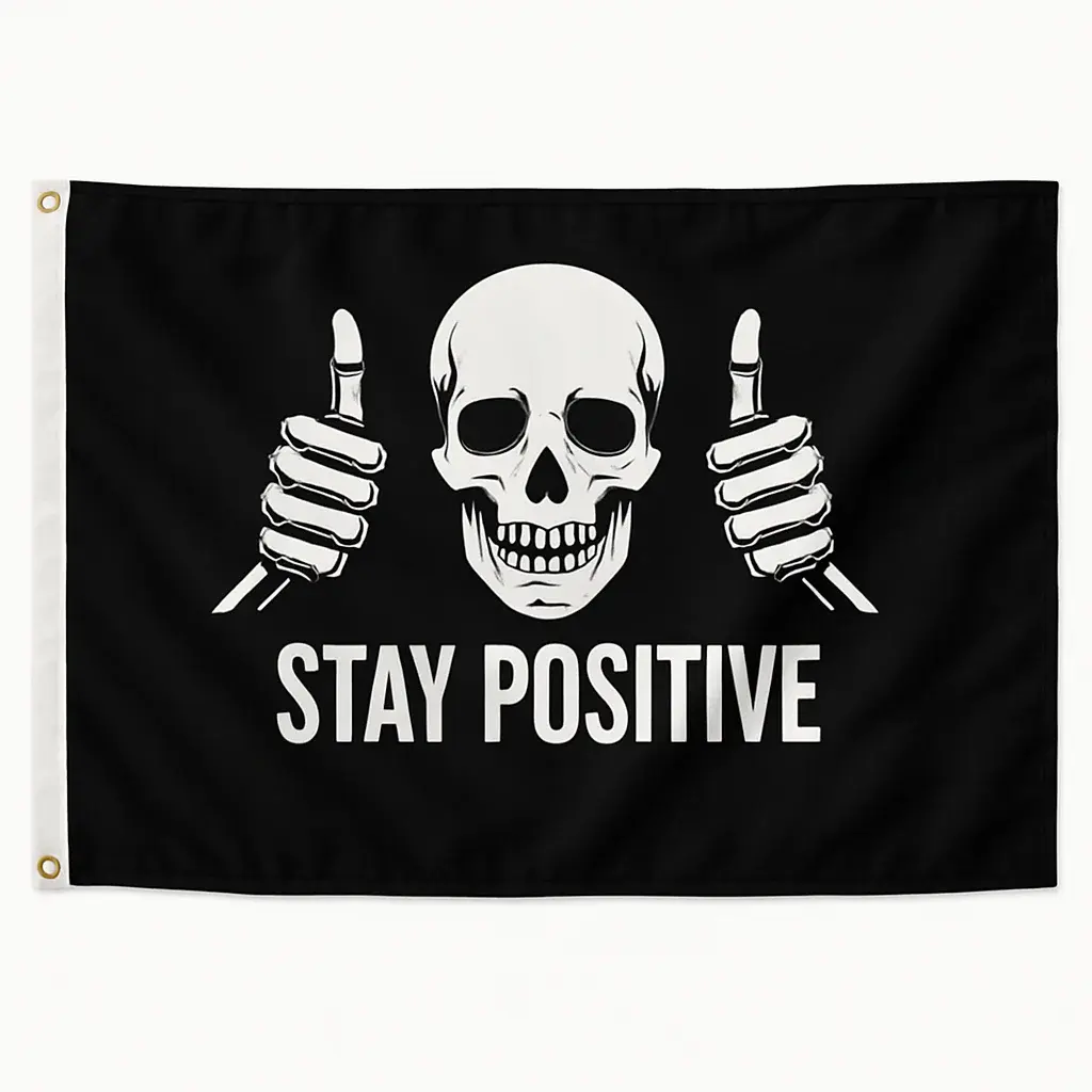 Drapeau "Stay Positive"